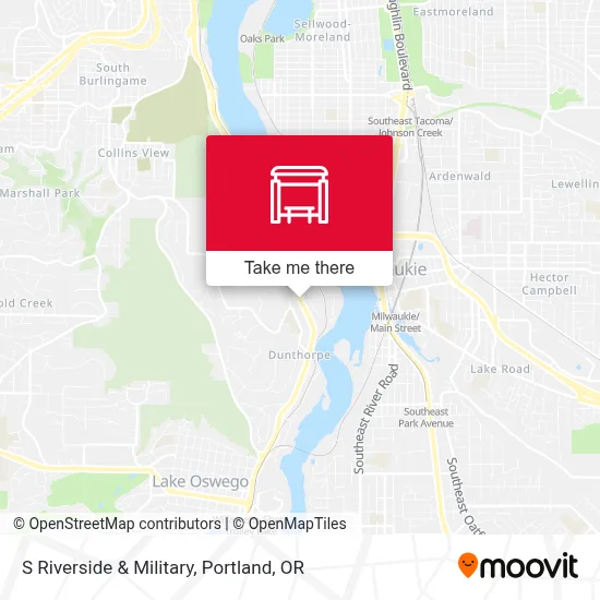 S Riverside & Military map