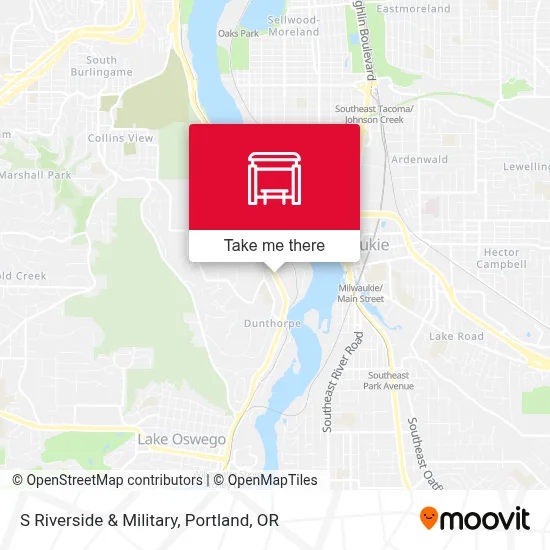 S Riverside & Military map