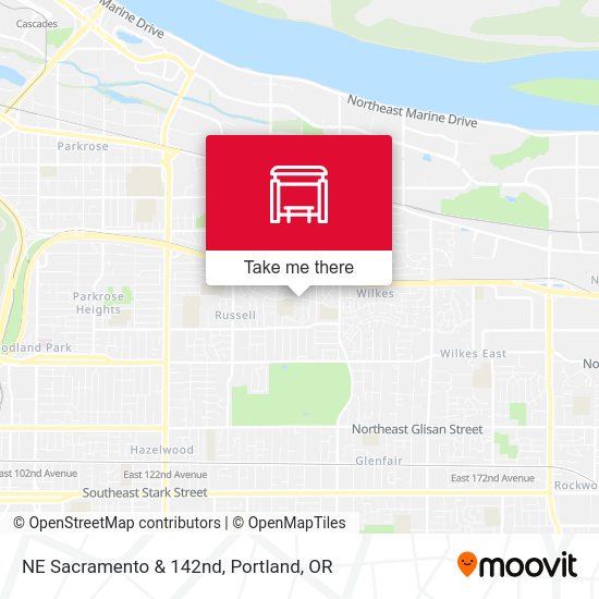 Mapa de NE Sacramento & 142nd
