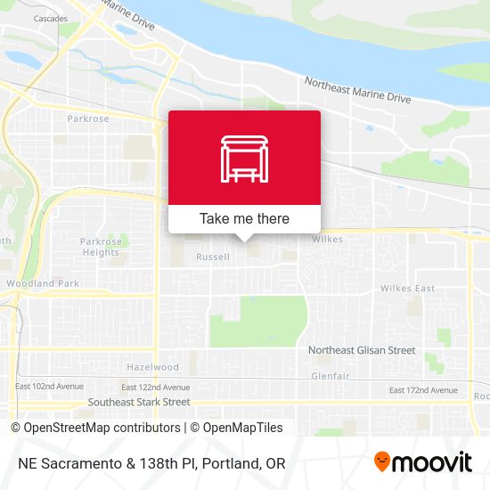 Mapa de NE Sacramento & 138th Pl