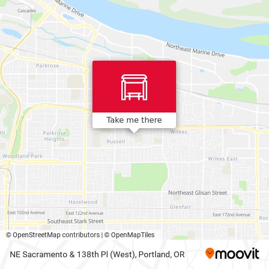 NE Sacramento & 138th Pl (West) map