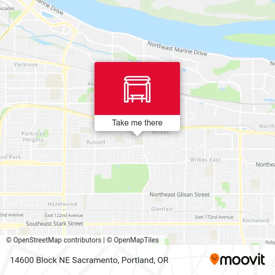 14600 Block NE Sacramento map