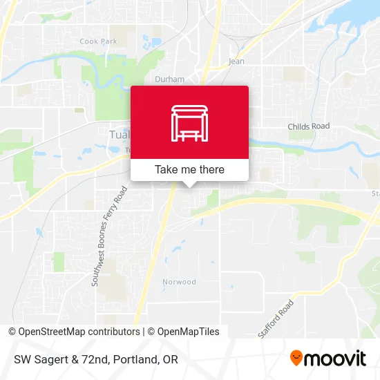 SW Sagert & 72nd map