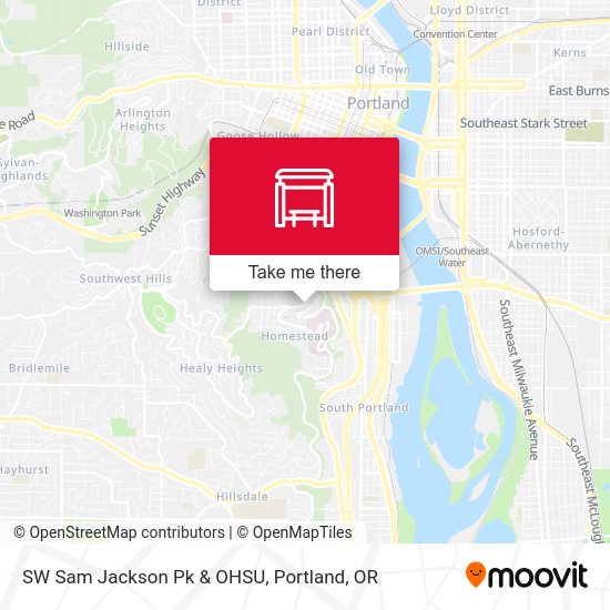 Mapa de SW Sam Jackson Pk & OHSU