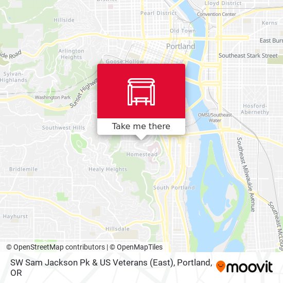 Mapa de SW Sam Jackson Pk & US Veterans (East)