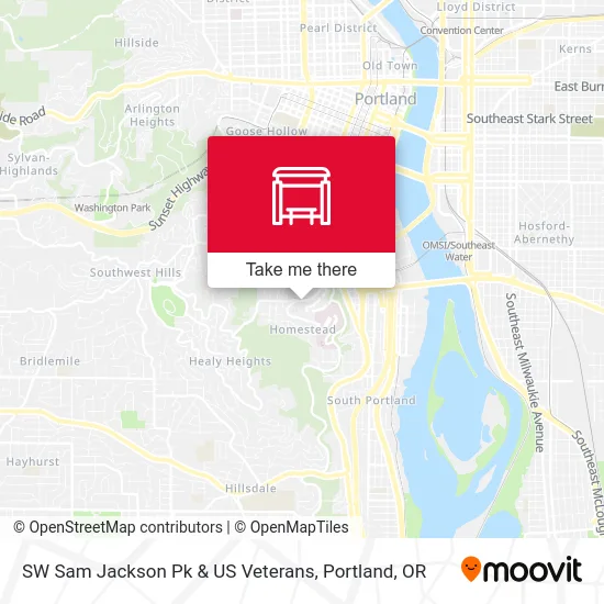 Mapa de SW Sam Jackson Pk & US Veterans