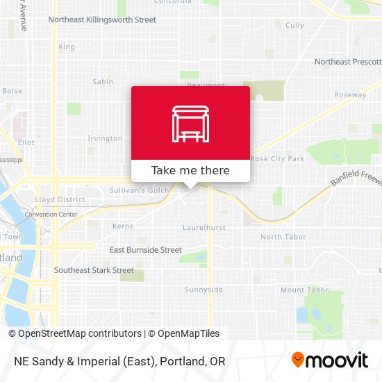 NE Sandy & Imperial (East) map