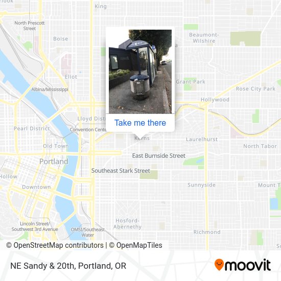 Mapa de NE Sandy & 20th