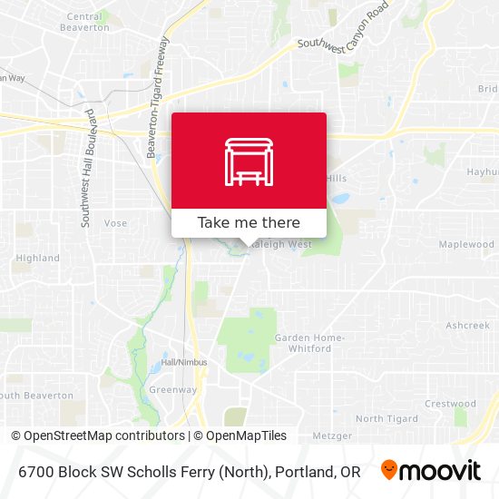 Mapa de 6700 Block SW Scholls Ferry (North)