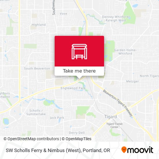 Mapa de SW Scholls Ferry & Nimbus (West)