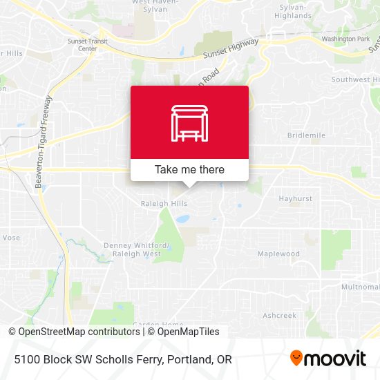Mapa de 5100 Block SW Scholls Ferry