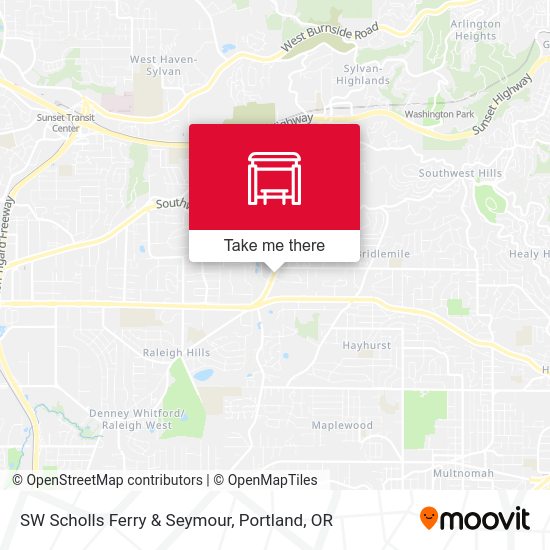 SW Scholls Ferry & Seymour map
