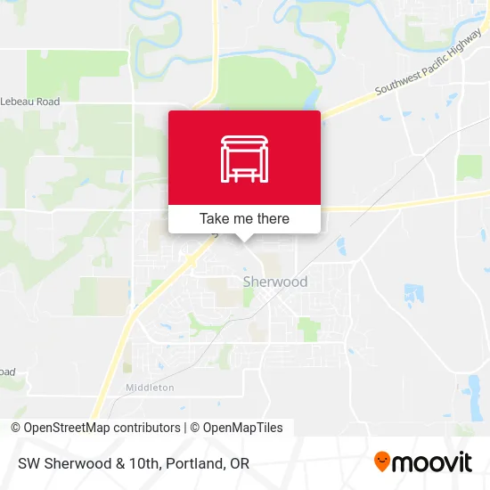SW Sherwood & 10th map