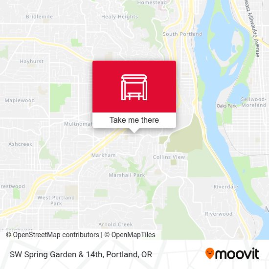 SW Spring Garden & 14th map