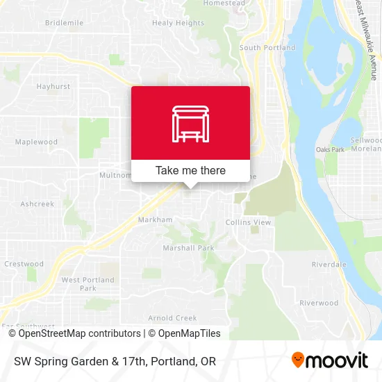 SW Spring Garden & 17th map