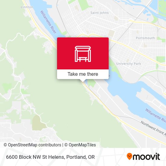 6600 Block NW St Helens map