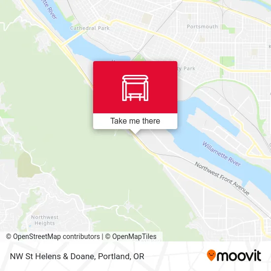 NW St Helens & Doane map