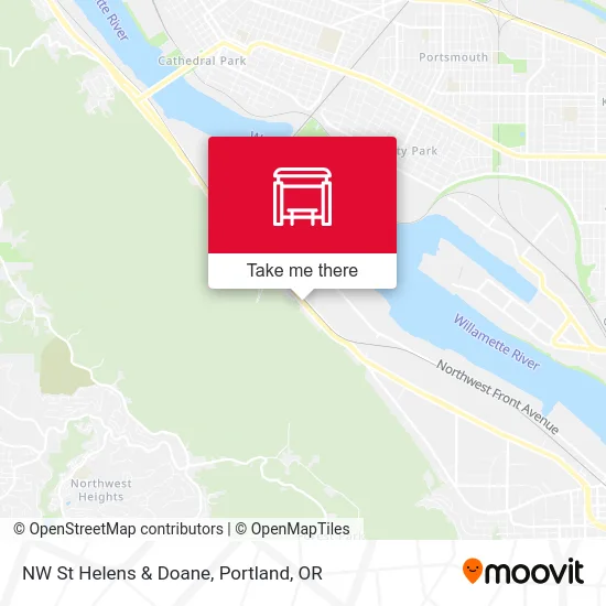 NW St Helens & Doane map
