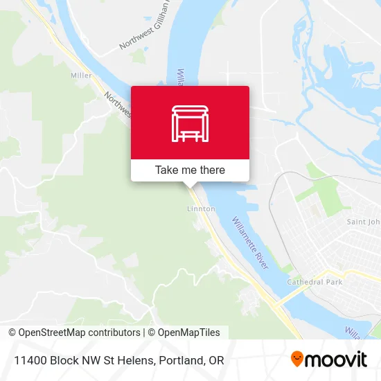 11400 Block NW St Helens map