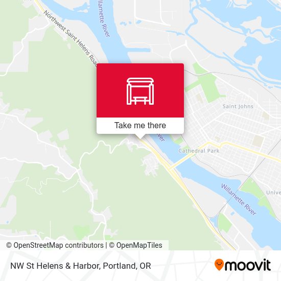 NW St Helens & Harbor map
