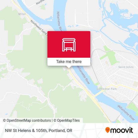 NW St Helens & 105th map