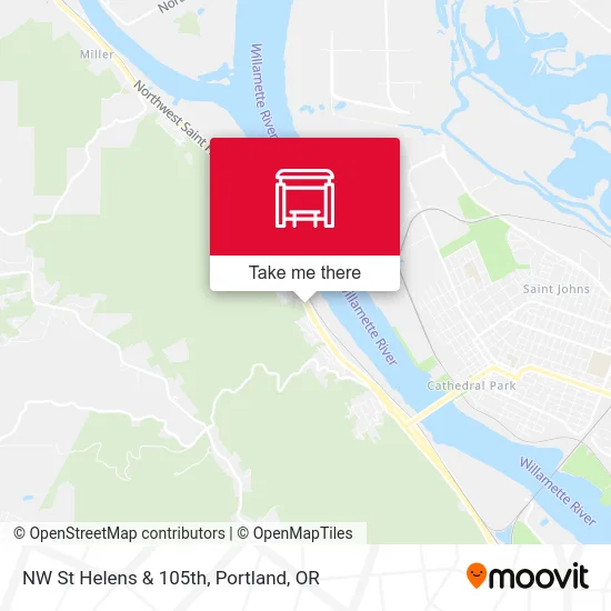 NW St Helens & 105th map