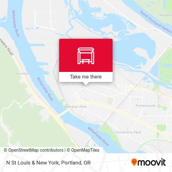 N St Louis & New York map