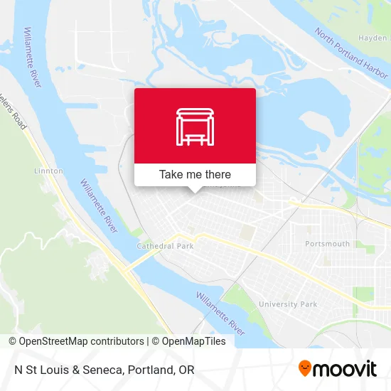 N St Louis & Seneca map