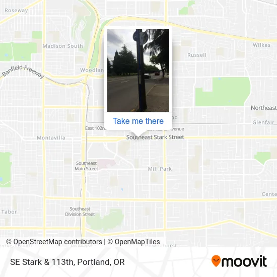 SE Stark & 113th map