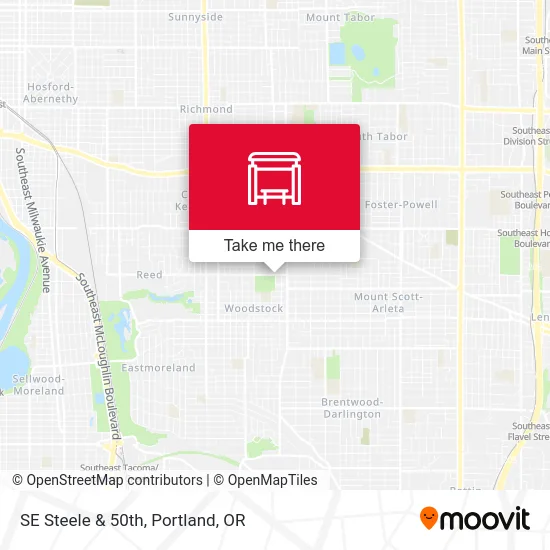 SE Steele & 50th map