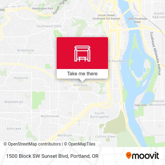 Mapa de 1500 Block SW Sunset Blvd