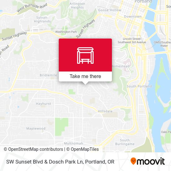 SW Sunset Blvd & Dosch Park Ln map