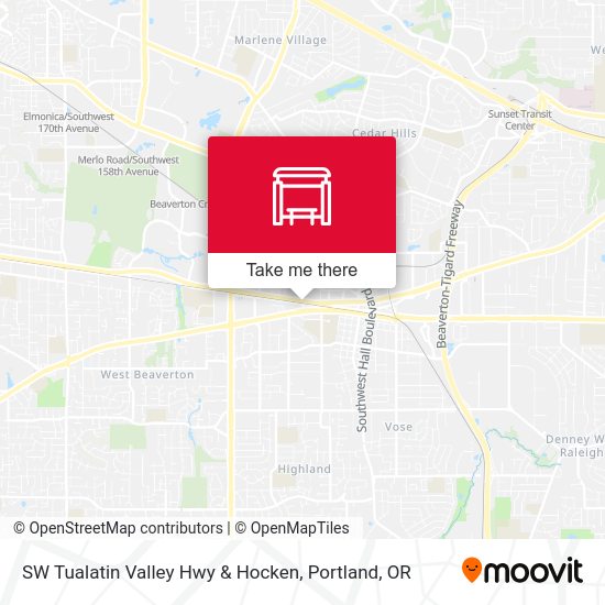 Mapa de SW Tualatin Valley Hwy & Hocken