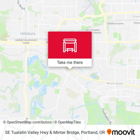 Mapa de SE Tualatin Valley Hwy & Minter Bridge