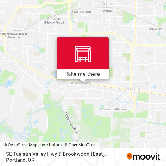 SE Tualatin Valley Hwy & Brookwood (East) map