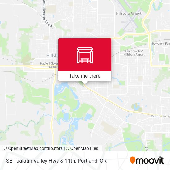 Mapa de SE Tualatin Valley Hwy & 11th