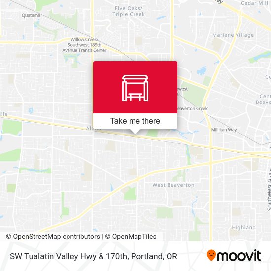 Mapa de SW Tualatin Valley Hwy & 170th