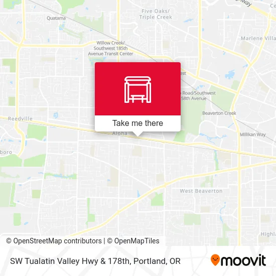 Mapa de SW Tualatin Valley Hwy & 178th