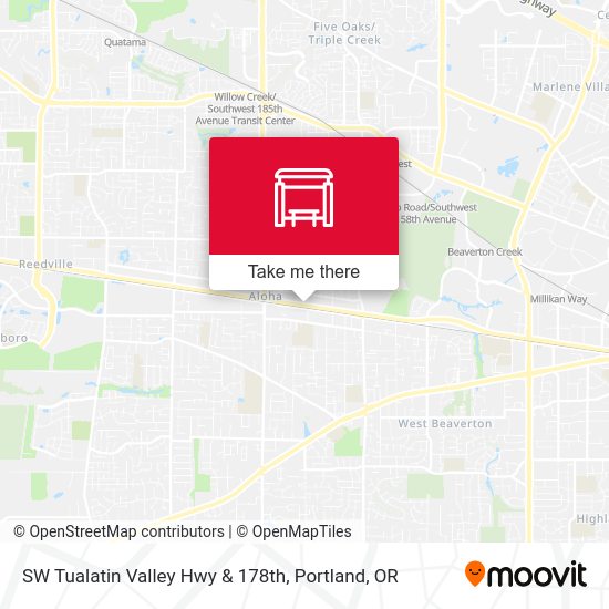 Mapa de SW Tualatin Valley Hwy & 178th