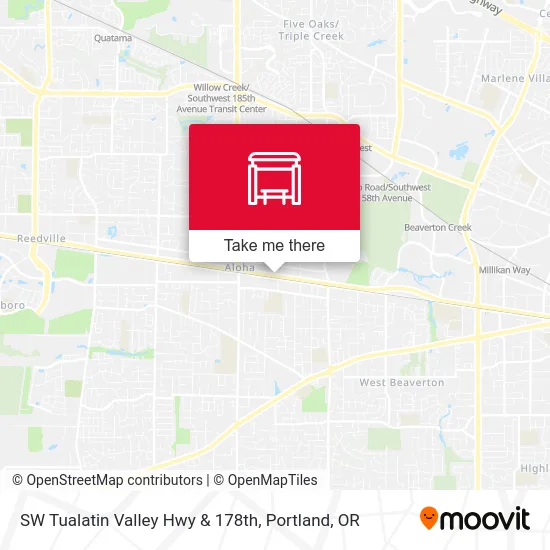 Mapa de SW Tualatin Valley Hwy & 178th
