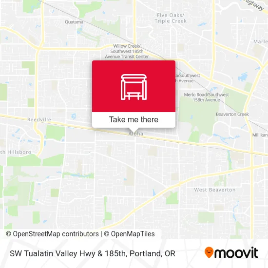 Mapa de SW Tualatin Valley Hwy & 185th