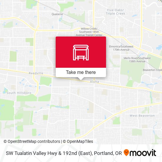 Mapa de SW Tualatin Valley Hwy & 192nd (East)