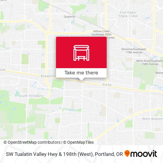 Mapa de SW Tualatin Valley Hwy & 198th (West)