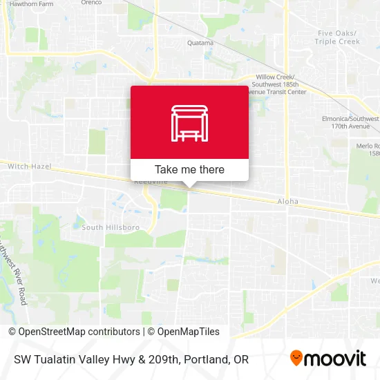 Mapa de SW Tualatin Valley Hwy & 209th