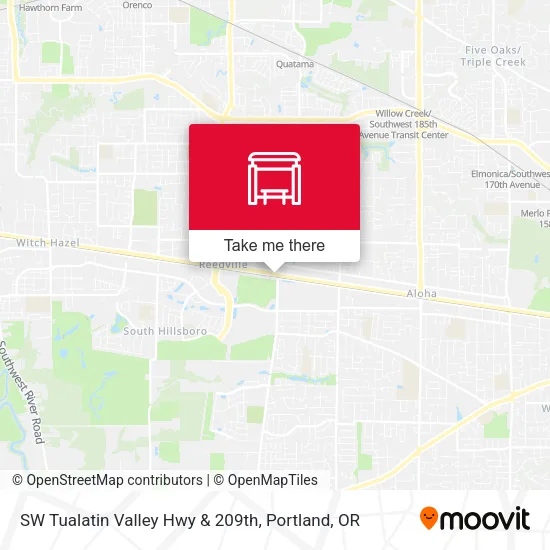 Mapa de SW Tualatin Valley Hwy & 209th