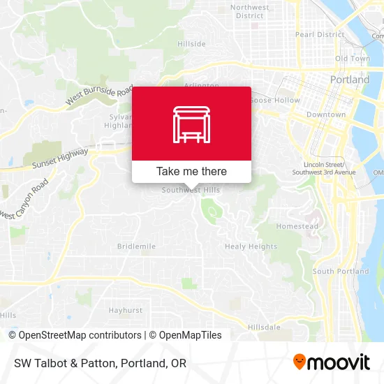 SW Talbot & Patton map