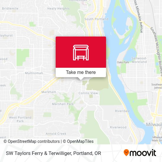 Mapa de SW Taylors Ferry & Terwilliger