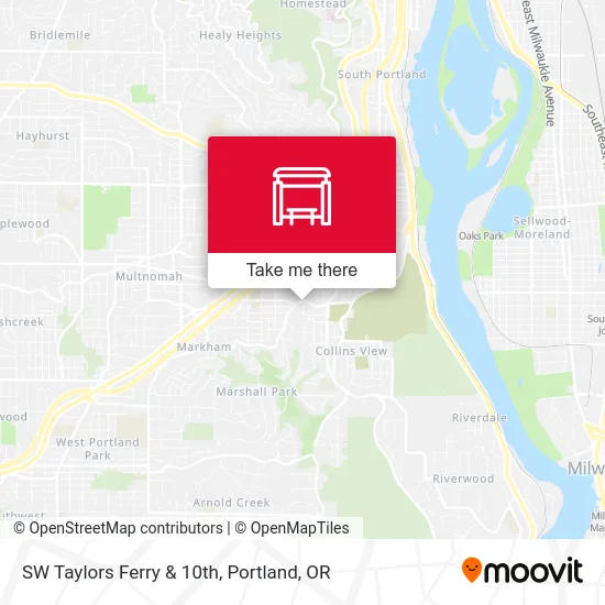Mapa de SW Taylors Ferry & 10th
