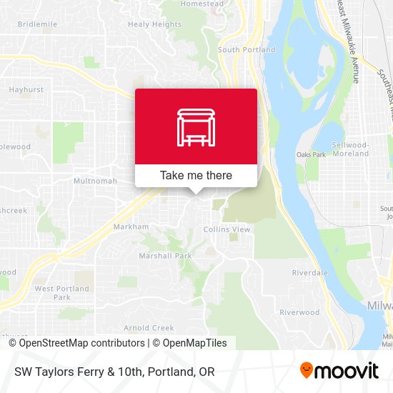 SW Taylors Ferry & 10th map
