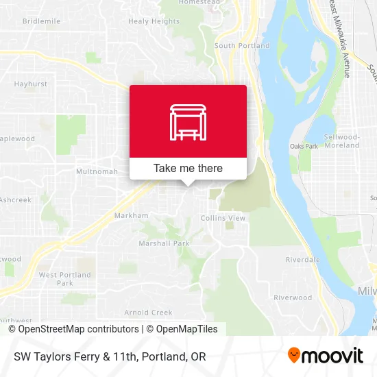 SW Taylors Ferry & 11th map